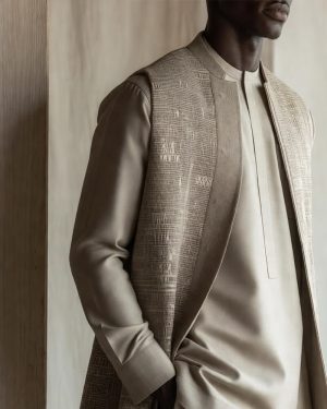 Classic Midnight Crepe Kaftan
