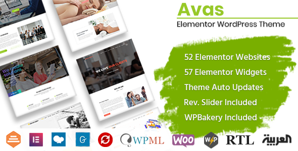 Avas Elementor WordPress Theme